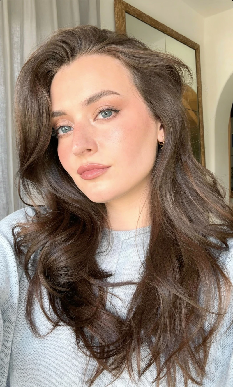 cool medium brunette
