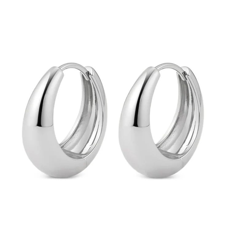 Silver Hoops
